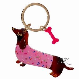 Dachshund Sprinkles Keychain 🐾 Doxie Wiener